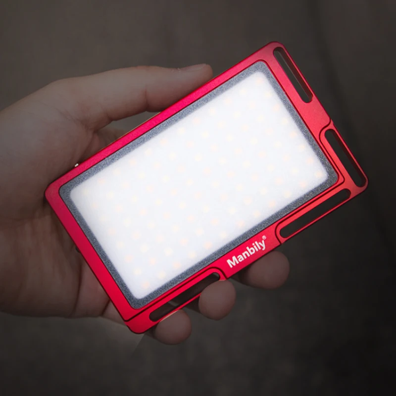 

Manbily MFL-03 Selfie Light Mini LED Video Camera Light Dimmable 96 LED Photographic Lighting Lamp for DSLR Canon Nikon Pentax