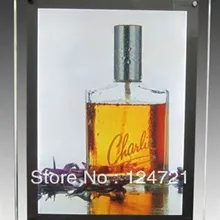 Настенный неоновый эффект Акриловый Плакат рамка, светодиодный светильник коробка