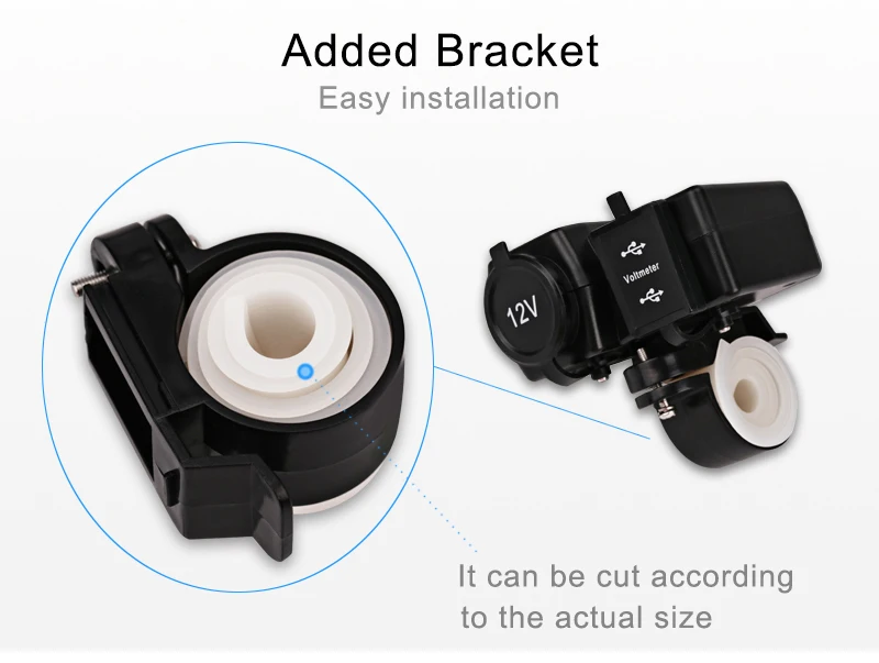 Универсальный двойной USB зарядное устройство Led вольт метр мотоцикл прикуриватель USB розетка адаптер 12 В для Harley Suzuki Yamaha Kawasaki
