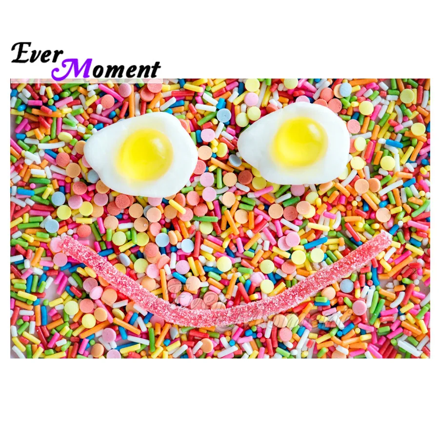 Ever Moment Diamond Painting Candy Egg Smile Full Square Drill Picture Of Strass Diamond Embroidery Decoration Home Asf1595
