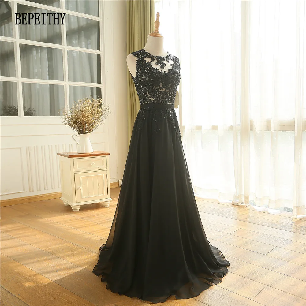 New Arrival Robe De Soiree A line Pink Chiffon Long Evening Dress Party Elegant Sexy Sheer Back Real Image Sleeveless Prom Gown 2016 (6)