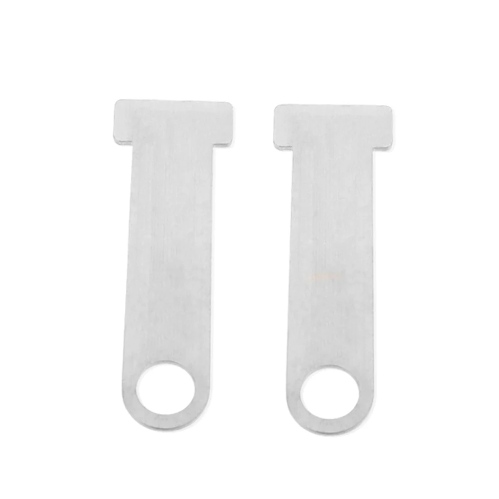 2 x Motorbike Open Face Helmet Lock for Quick Release Buckle Fastener Silver