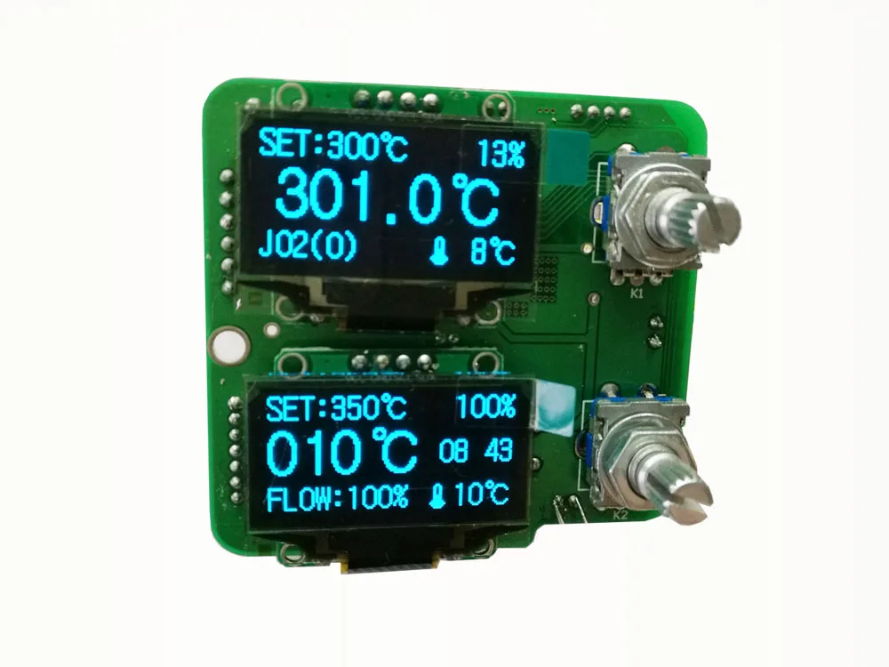 STM32 Controller 2 in 1 Hot Air Gun Soldering Station DIY Electric Power Combo Soldering Iron T12 OLED Digital Solder Tools (19)