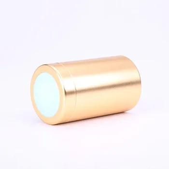 

Dia.5.5X9.2cm Round creative design tea tin box candy storage box with porcelain 25pcs/lot