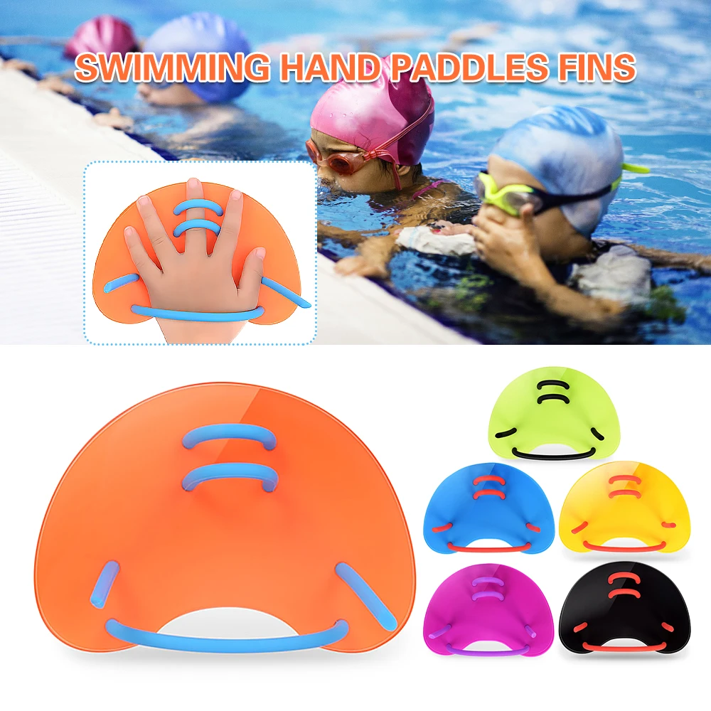 

Adults Children Training Swimming Paddles Fins Adjustable Swim Training Hand Paddles Swimming Pool Diving Gloves Fins Flippers