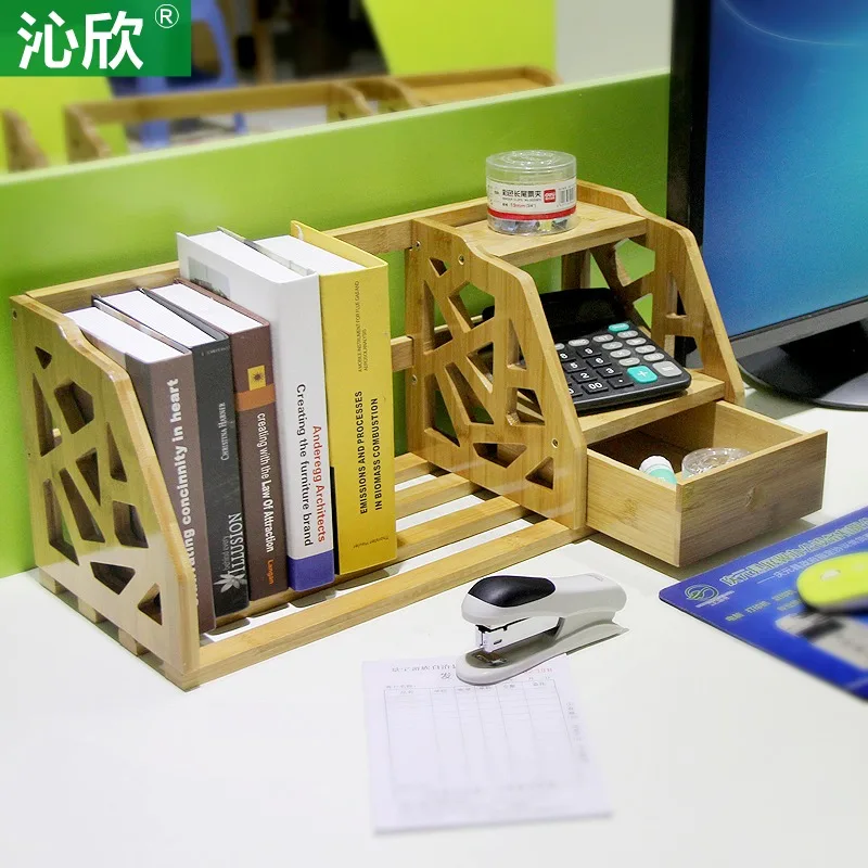 Online Get Small Wood Bookcases Aliexpress Alibaba Group Bamboo Retractable Shelves Desktop Bookshelf Desk Office Bookcase Shelf Simple Small Wood