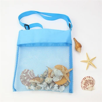 

2pcs/set Girls Handbags Children Kids Sand Object Collect Toys Mesh Hollow Bag Tote Beach Storage Shell Net Shoulder Bag