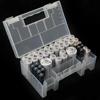

High Quality PP plastic Large Hard Plastic Battery receive a case toolkit Storage Box For AA AAA Battery 15 x 8.7 x 5.5cm