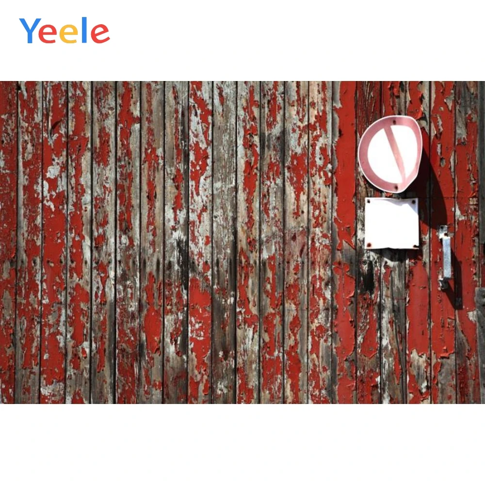 

Yeele Old Wooden Board Door Mark Photography Backgrounds Thin Vinyl Digital Customized Photographic Backdrops For Photo Studio