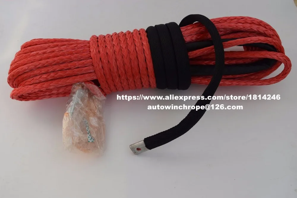 

Red 10mm*30m Synthetic Winch Rope,Off Road Rope,Rope for ATV Winch,ATV Winch Line,Towing Rope
