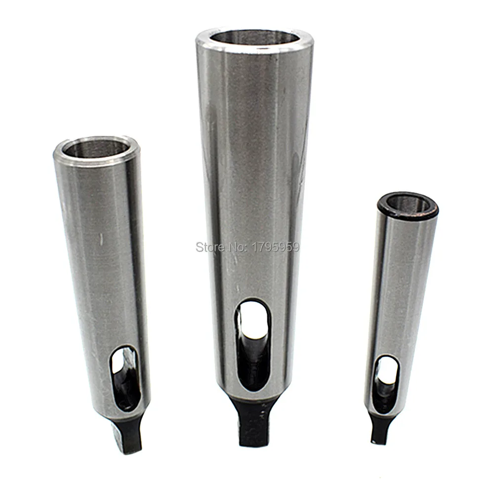 

3pc Drill Sleeve Lathe Tool Spindle MT1 to MT2 MT2 to MT3 MT3 to MT4 Morse Taper Reducing Adapter Arbor Set for Lathe Machine