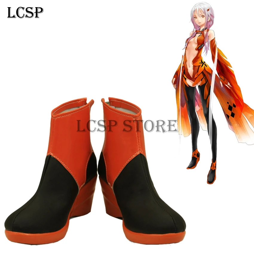 LCSP надпись Guilty Crown GC YUZURIHA INORI INORY сапоги для косплея японская аниме обувь ручной