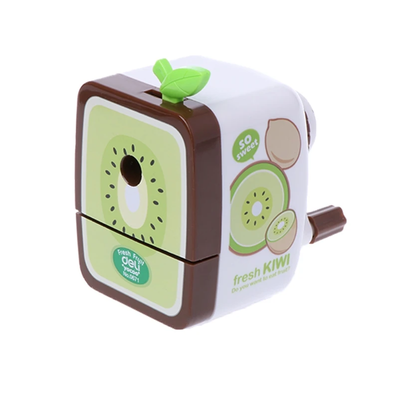 

Pencil Sharpener Pencil Sharpener Fruit Colorful Pencil Sharpener Hand Crank Manual Desktop School Stationery Kids New