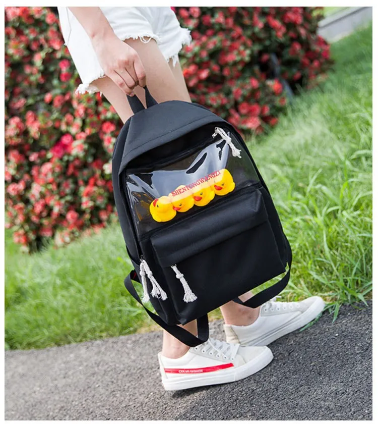 Pato Mochila Saco de Ombro Ocasional Da