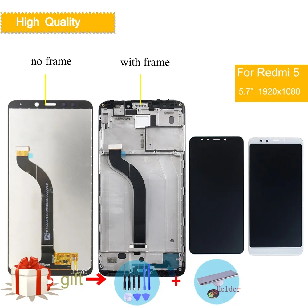 

Original 5.7" 1920x1080 Display For XIAOMI Redmi 5 LCD Touch Screen Replacement for xiaomi Redmi 5 Display Replace + gift