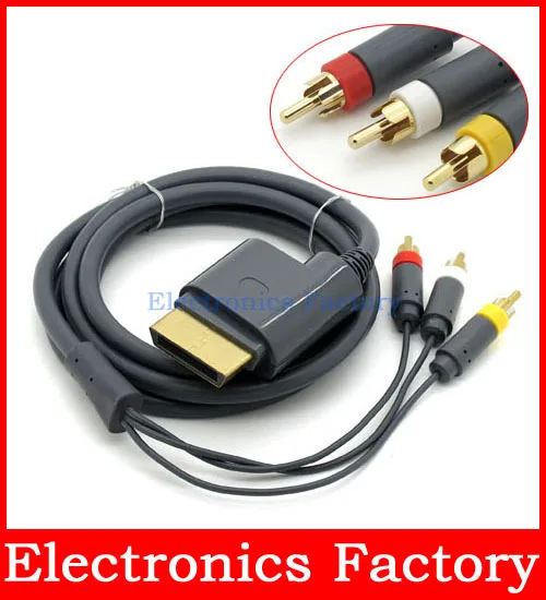 Gold Plated 6FT Composite AV High Definition 3 RCA HD TV Audio video