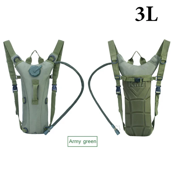 Army Green 3L WEST BIKING сумка для воды для спорта на открытом воздухе гидратационный рюкзак 2.5L 3L большая емкость для кемпинга, альпинизма, пешего туризма, велосипедная сумка для воды - Цвет: Army Green 3L