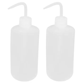 

NEW-2pcs 500mL Right Angle Bent Tip Plastic Liquid Storage Squeeze Bottle