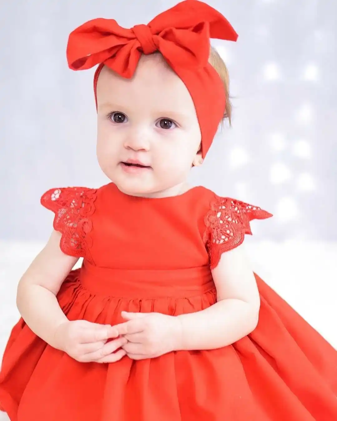 girls red jumpsuit