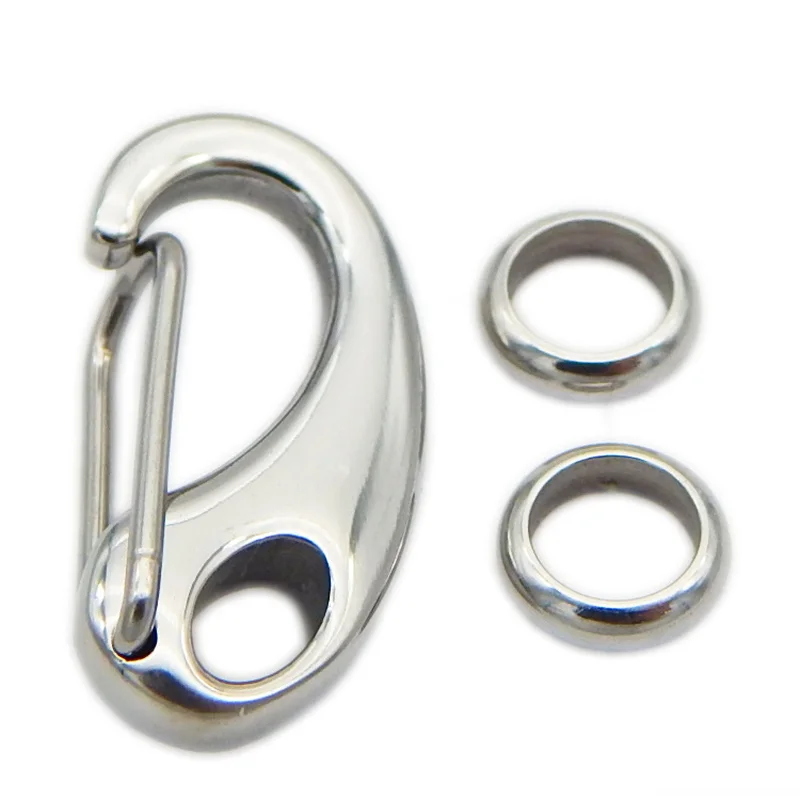 

1pc Stainless Steel Lobster Clasp for Bracelet Necklace Clasps Hooks DIY Jewelry Making Accessories Findings 11/13/16mm Hole 5mm