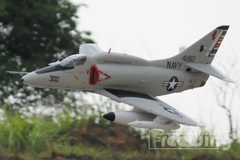 Freewing электрический RC EDF jet A-4E/F SKY HAWK самолет 80 мм вентилятор с электроприводом самолет 6s PNP или комплект+ S Выдвижная модель самолета хобби