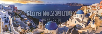 

5D Diy Diamond Painting Cross Stitch Santorini Greece Ocean Rhinestones Diamond Embroidery Mosaic Needlework Home Decoration