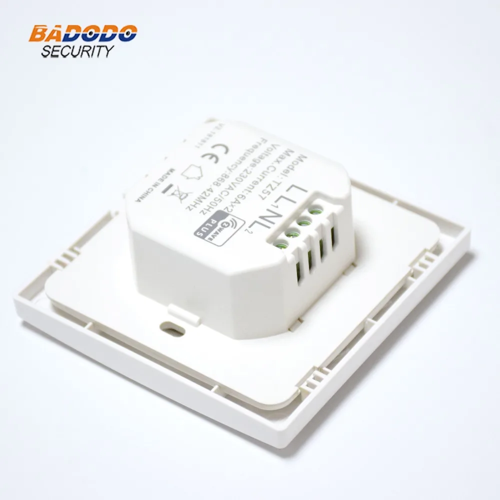 Двухканальный настенный выключатель Z Wave plus частота 868 42 МГц для ЕС модуль розетки