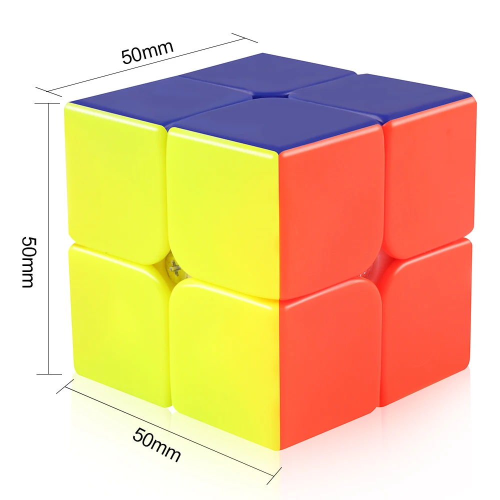 Магический куб D FantiX Cyclone для мальчиков 2x2x2 скоростной кубик Stickerless 2x2 пазлы