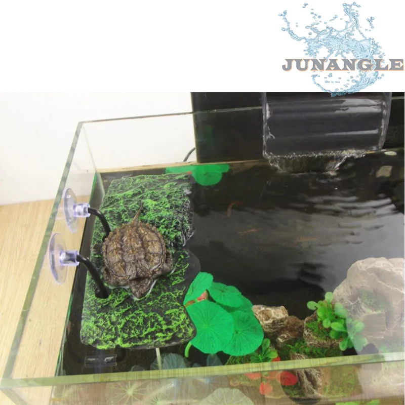 

Fish Tank Turtle Float Island Aquarium Ornament Turtle Simulation Stone Climbing Basking Reptile Background Aquarium Decoration