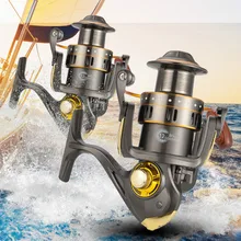 Высокое качество предварительно загрузка прялка 12 оси Рыбалка Катушка колесо дорога YaLun Скалистые горы полюс море стержни рыболовные снасти колеса