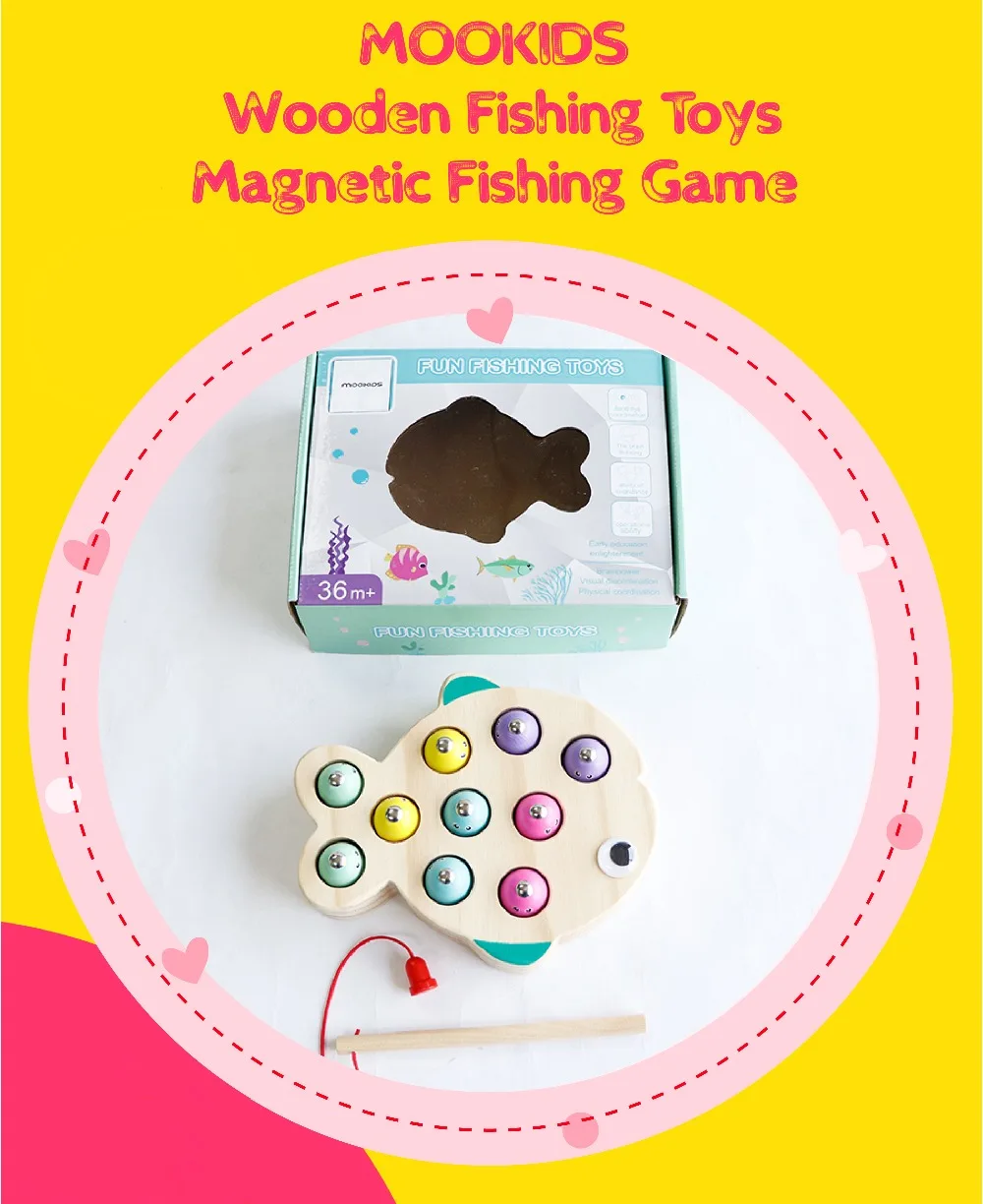 Деревянные рыболовные игрушки для детей, деревянные магнитные рыболовные игры, детские игрушки, Развивающие игрушки для детей, детские развивающие игрушки