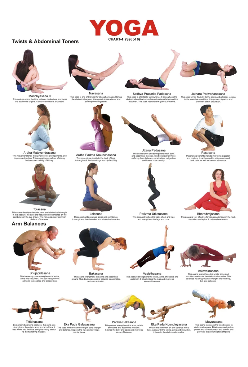 D047 Yoga Exercise Bodybuilding Silk Poster Art Print Canvas Painting