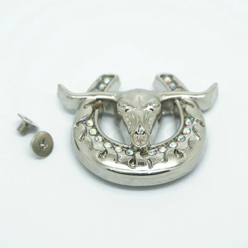 Модный вырез DIY хрустальный горный хрусталь Conchos ремень аксессуары Западный бык