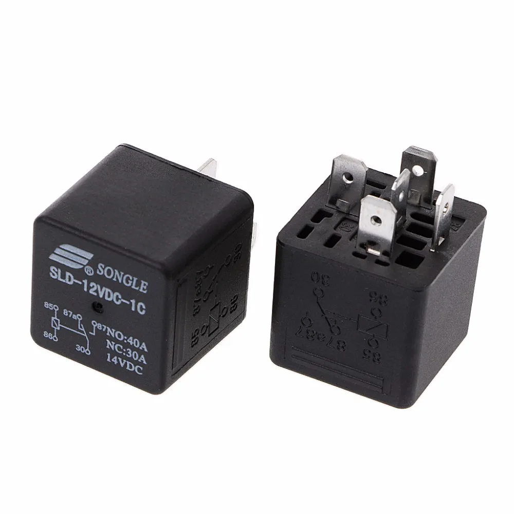 2pcs Sld12vdc1c 1.6w High Power Relay No 40a Nc 30a 5pin Automotive