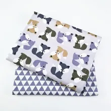 Текстильный саржевый тканевый принт для дома текстильный материал простыня мягкая ткань лоскутное одеяло Tecido детское постельное белье кукла 2 шт./партия