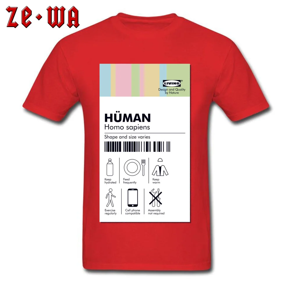 Family Tshirts Brand New Crewneck Human tag T shirt Pure Cotton Men T Shirt Casual Short Sleeve Sweatshirts Drop Shipping Human tag T shirt red
