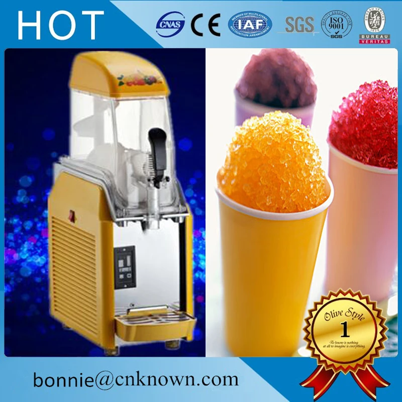 Commercial refrigeration technology single tank slush maker smoothies making machine for free