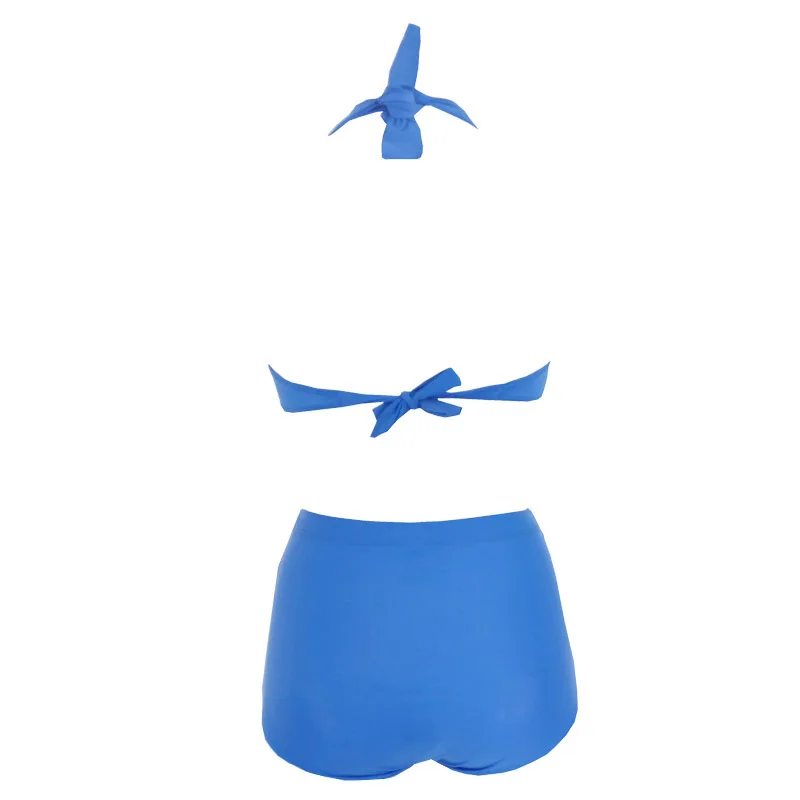 SAMEGAME High Waist Swimsuit 2019 New Bikinis Women Plus Size Swimwear Female Halter Top Push Up Large Size Bikini Set Sexy
