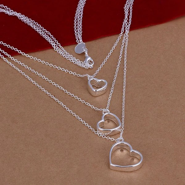 925 Jewelry Silver Plated Necklace, 925 