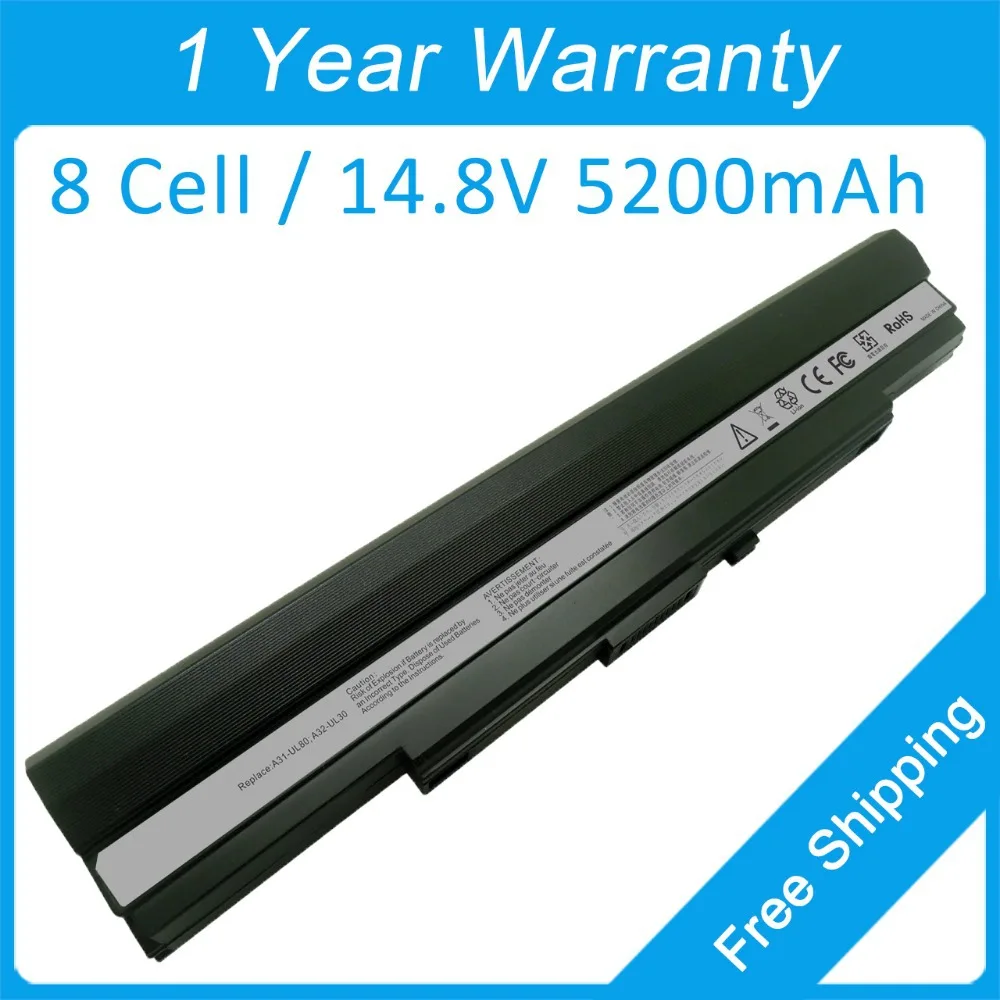 

5200mah laptop battery A32-UL50 A32-UL80 for asus U45 U45J U45JC U45JT UL30S UL30SU UL50VF UL50Vg UL50VS UL50Vt UL50X UL80V