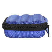 Синий портативный губная гармоника коробка для хранения Ткань Оксфорд губка легкий противоударный чехол для 10 отверстий губная гармоника