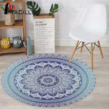 Miracille Bohemian Style Mandala Pattern Round Carpet Non-Slip Bath Mat Soft Fluffy Coral Velvet Area Rug for Living Room Decor Miracille Bohemian Style Mandala Pattern Round Carpet Non-Slip Bath Mat Soft Fluffy Coral Velvet Area Rug for Living Room Decor