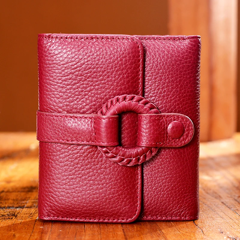

Genuine Leather Vintage Short Wallet Women The Secret Life Of Walter The First Cow Leather Wallet Fashion Style Handmade Wallets