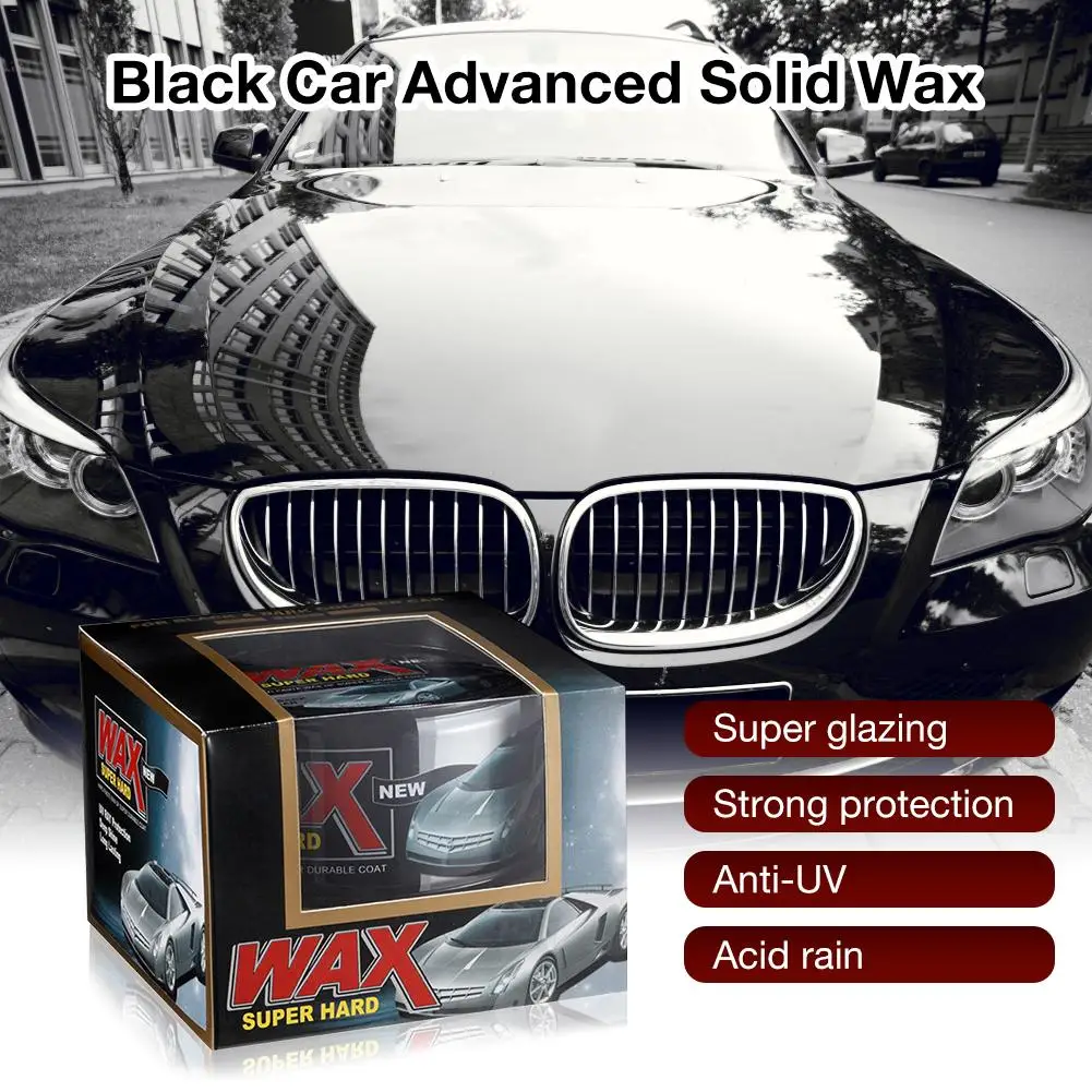  Black Car Solid Wax Car Hard Wax Scratch Repair Vehicle Care Brazilian Palm Wax Paint Black Car Rem