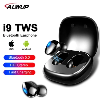 

Alwup Wireless Headphones TWS Bluetooth 5.0 Earphones 3D Stereo Hifi Headset IPX5 Waterproof Sport Earbuds With Mic Charging Box