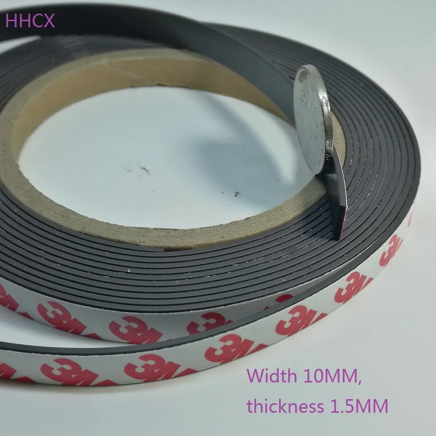 10 Meter Rubber 10*1.5 mm 3M self Adhesive Flexible
