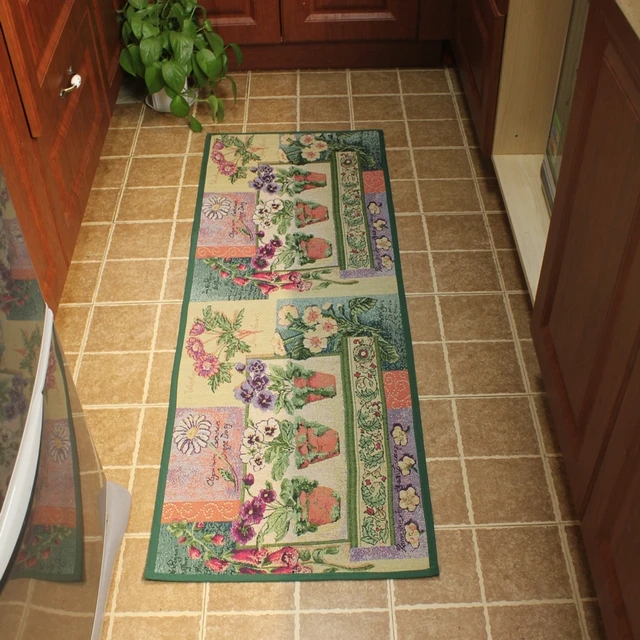 49 137cm American Fashion Ferns Quality Jacquard Slip Resistant 49 137cm American Fashion Ferns Quality Jacquard Slip Resistant Kitchen Floor Mats Mat Long