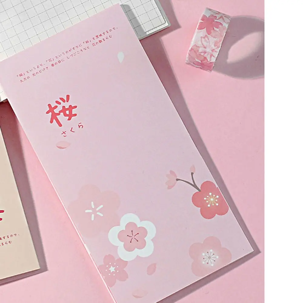 Новое поступление Sakura flower series note book Page еженедельные наклейки для дневника школьные принадлежности для девочек в подарок