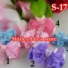 Специальное предложение! 4,5 шт.(600X3 см) 3 тона атласная лента бант+ кружево, Ремесло Аппликация, смешать 4 цвета