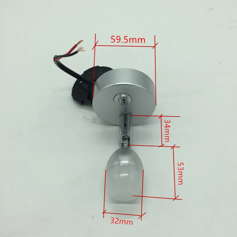 12VDC светодиодный поворотный свет для чтения теплый белый прикроватный поворотный Настенные светильники книга интерьерная лампа кэмпер караван Camper Trailerc кусок